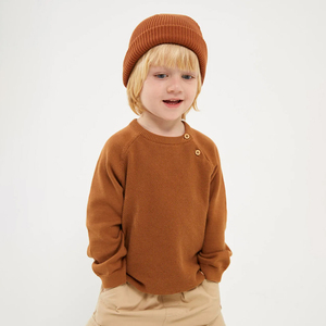 เสื้อสเวตเตอร์ถักสำหรับเด็กผู้ชายเสื้อสเวตเตอร์แขนยาวผ้าคอตตอนผสมดีไซน์คลาสสิก - Product Image 5