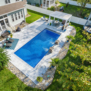 Villa de Piscina Prefabricada Rectangular de Fibra de Vidrio de Primera Calidad, Jardín de Fibra de Vidrio de Lujo, Piscina de Fibra de Vidrio ODM, Piscina de Fibra de Vidrio Grande ODM - Product Image 1