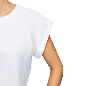 T-shirt pour femme de haute qualité, nouveau, décontracté, en coton, grande taille, confortable, coupe ajustée, respirant, manches courtes, été - Product Image 4