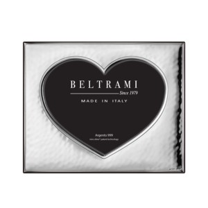 Beltrami Silver Plated Durable Photo <b>Frame</b> with 1 Color Embossing <b>Printing</b> Rectangle Wood Structure 4L Made in Italy - Product Image 1