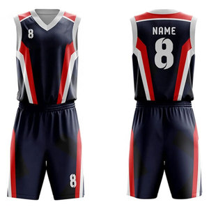 Uniformes de Baloncesto Impresos de Diseño Personalizado de Primera Calidad, 100% Poliéster, Secado Rápido, Transpirables, Ropa Deportiva al Por Mayor - Product Image 1