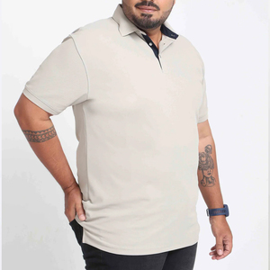 เสื้อโปโลผ้าฝ้ายสำหรับผู้ชายเสื้อโปโลขนาดใหญ่พิเศษดีไซน์ตามสั่ง - Product Image 5