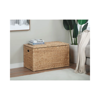 Panier de rangement en bambou et jacinthe d'eau tressé à la main de haute qualité, personnalisable en couleur et taille, marque Son Tra Craft, Vietnam