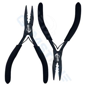 GEMSTONE ENTERPRISES Alicates Profesionales de 5 Pulgadas para Extensiones de Cabello, Herramienta de Crimpado de Anillos Micro/Nano de Acero Inoxidable Negro de 3 Orificios para - Product Image 2