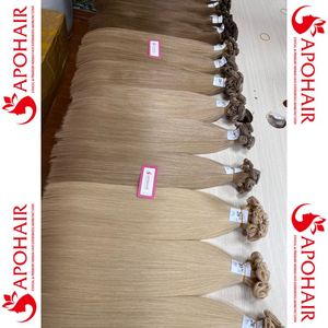 Luxe pleine cuticule alignée russe pour Genius trame Extensions de cheveux mince Invisible Double dessiné nouveauté peut être coupé naturel W - Product Image 3