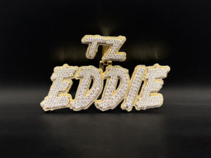 Pendentif en diamant glacé unisexe en acier inoxydable personnalisé, style hip-hop - Product Image 2