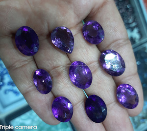 Pierre précieuse antique à facettes en forme de demi-lune en citrine naturelle pour la fabrication de bijoux de mode pour la saison estivale Collier en argent gemme - Product Image 3