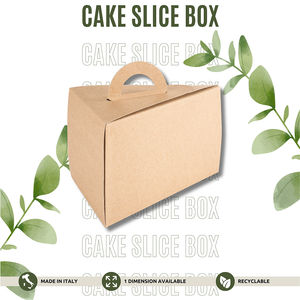 Made in Italy Ecological Disposable Cardboard Customizable <b>Cake</b> <b>Slice</b> Holder Different Size Different Colors - Product Image 2