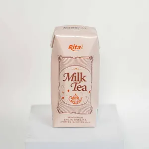 Meilleure marque privée personnalisée Vietnam 200ml boîte de papier emballage Original marque de thé au lait meilleure vente du Vietnam prix usine