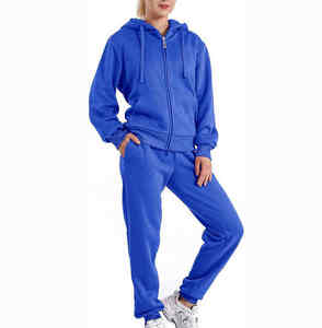 Survêtement femme uni Streetwear Nouvelle arrivée Survêtement femme pour adulte Personnalisé Décontracté 100% coton Survêtement femme - Product Image 1