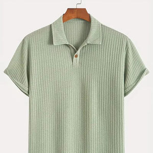 Polo moderno con logotipo personalizado para hombre, camisa informal de alta calidad con diseño estampado, polos de talla grande para hombre - Product Image 1