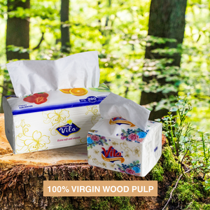 Papel Facial 100% Pulpa de Madera Virgen, 440 Hojas, Origen Vietnam, 4 Capas o Capas Personalizadas con Relieve, Suave y Delicado al Tacto - Product Image 2