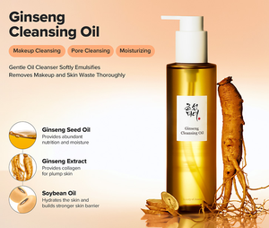 Set de Cuidado de la Piel Unisex con Aceite Limpiador de Ginseng con AHA y Vitamina C, 210 ml - Product Image 2