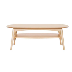 Table basse ovale moderne bon marché en cadre en bois de teck massif avec matériau de haute qualité de couleur naturelle pour une utilisation intérieure et extérieure - Product Image 6