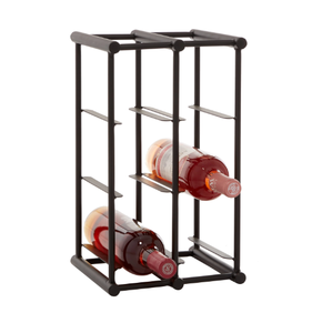 Estante de vino de metal de latón AK en acabado negro y marrón de gran capacidad a precio mayorista para muebles para el hogar/Acentos de bar - Product Image 5