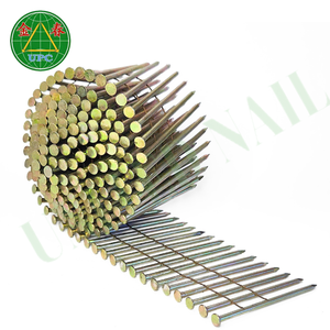 Clavos de bobina de paletas de 2,3x45mm para pistola de aire con diseño de vástago liso/tornillo/anillo Estilos de cabeza a cuadros para la fabricación de paletas Los mejores precios - Product Image 1