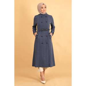 เสื้อโค้ทหนังผู้หญิงแบบมีเข็มขัด บุด้วยขนเป็ด 150-200 กรัม สไตล์ลำลอง - Product Image 1