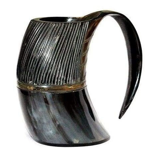 แก้วเขาควายแบบส่วนตัว สไตล์ไวกิ้ง ใช้ซ้ำได้ ล้างทำความสะอาดได้ แก้วเครื่องดื่มทำจากเขาควาย งานแฮนด์เมด - Product Image 5