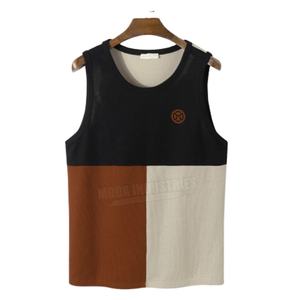 Camisetas de Tirantes Deportivas Personalizadas para Hombre, de Algodón/Fibra de Bambú, Secado Rápido y Transpirables, Alta Calidad, Venta al Por Mayor, para Gimnasio - Product Image 1