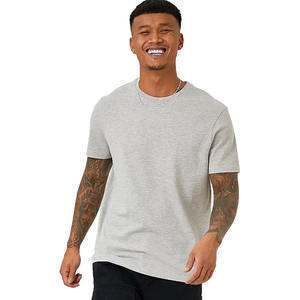 Servicio OEM, Camiseta de Algodón Sólido de Verano para Hombre de Alta Calidad, Personalizada, de Manga Corta, Tejida, Transpirable, con Logotipo Impreso Personalizado, Formal - Product Image 1