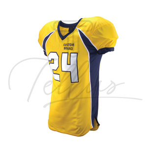 Uniforme de Fútbol Americano de Manga Corta Estampado Transpirable de Alta Calidad y Bajo Precio Hecho de 100% Poliéster - Product Image 3