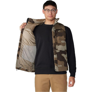 เสื้อกั๊กแจ็กเก็ตขนเป็ดสำหรับผู้ชาย, เสื้อกั๊กขนสัตว์ระบายอากาศได้ดีมีซิปกันลม - Product Image 5