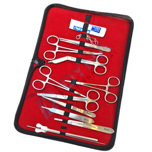 Kit de chirurgie mineure de haute qualité de 18 pièces avec étui de transport, instruments de chirurgie mineure certifiés CE - Product Image 4