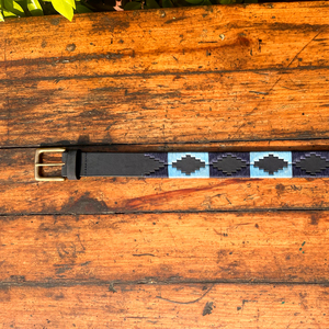 Marine bleu ciel jeunesse eau Buffalo cuir Polo ceinture fil cireux 100% boucle en laiton massif haute qualité longueur personnalisée décontracté - Product Image 4