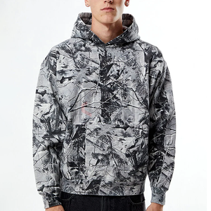 Sweat à capuche respirant Logo personnalisé Vente en gros Pull en mélange de coton Sweat à capuche homme surdimensionné - Product Image 3