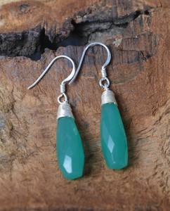 <b>Green</b> Jade 925 Sterling Silver Drop <b>Earrings</b> Handmade Gemstone Jewelry Women Fashion Dangle Gift - Product Image 5