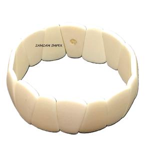 Pulsera de hueso de búfalo natural tallada a mano, brazalete ecológico de estilo Tribal hecho a mano para hombres y mujeres, colección de joyería étnica - Product Image 1