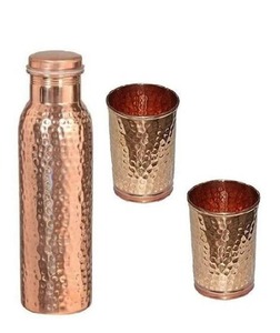 Botella termo de cobre de diseño martillado al por mayor de calidad superior 1 L, una mezcla de tradición y modernidad, termo de cobre - Product Image 6