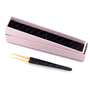 Best Selling Custom <b>Beauty</b> <b>Tools</b> New Design Custom Made <b>Eyelash</b> Extension Tweezers Stainless Steel Material with Fiber Tip - Product Image 5