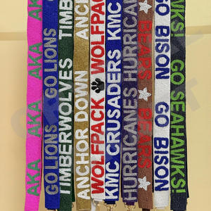 Cyclones Customized Beaded Purse Strap White Gold Seed Bead <b>Bag</b> Straps Fashionable <b>Accessories</b> for <b>Bags</b> - Product Image 2