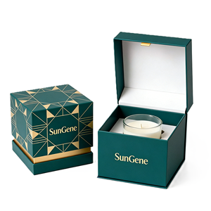 Boîte magnétique rigide blanche minimaliste, matériaux recyclés, lamination mate, doublure en éponge pour l'emballage cadeau des marques de luxe modernes - Product Image 3