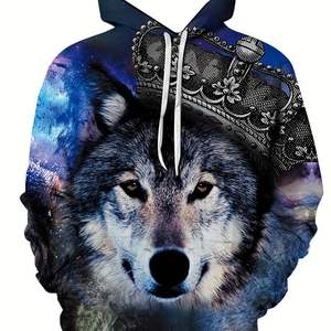 Jeans de Mezclilla Estampados Premium, 100% Algodón Orgánico, Ecológicos, Corte Holgado, Bolsillo Canguro, Hombros Caídos, Sudadera para Invierno - Product Image 1