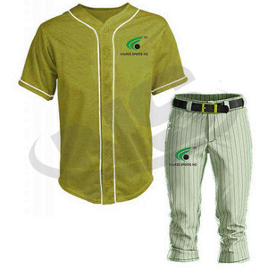Uniforme de baseball respirant de qualité supérieure personnalisé adulte 100% ensembles de maillots cousus en polyester vêtements d'équipe de sport à séchage rapide OEM - Product Image 1