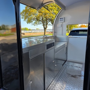 Mini đường phố di động thức ăn nhanh giỏ Trailer giá rẻ thép không gỉ chống gỉ Hotdog kem xe tải bánh xe thực phẩm nhỏ - Product Image 6