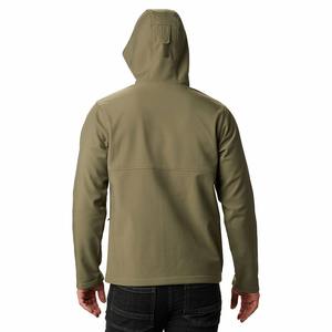 Chaqueta de senderismo de invierno resistente al agua para hombre-Chaqueta acolchada ligera forrada de algodón con cuello levantado y logotipo frontal - Product Image 2