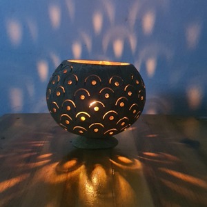 ชามมะพร้าวพิมพ์ลายสำหรับตกแต่งบ้านไอเดียของขวัญวันวาเลนไทน์ที่ใส่เทียนทีไลท์เป็นมิตรต่อสิ่งแวดล้อมทำด้วยมือ - Product Image 2