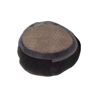 Perruque toupet en cheveux humains 100% soie Pro Remy Virgin Raw Taz Indian Hair - Product Image 6