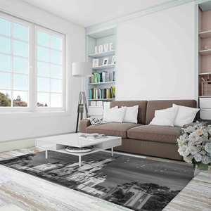 Tapis Château de Cendrillon : Motif Ciel Étoilé, Lavable en Machine, Tapis en Chenille - Product Image 4