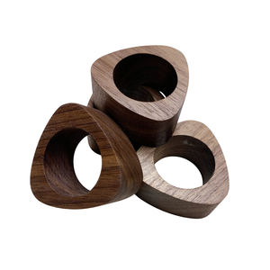 Design admirable moderne écologique personnalisable dessus de table ronds de serviette en bois naturel événements de mariage décor de table en gros - Product Image 5