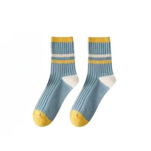 ODM <b>Stripe</b> Ribbed Crew <b>Socks</b> High Quality Cotton Anti-Bacterial Casual Daily Wear for <b>Men</b> Custom Wholesale From Vietnam Factory - Product Image 3