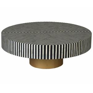 Table basse élégante en incrustation d'os très demandée pour un salon élégant, meubles de maison d'élite disponibles au prix direct d'usine - Product Image 1