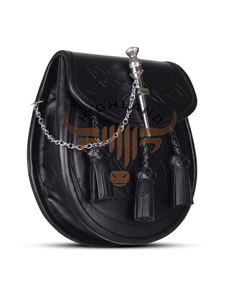 Usine de conception personnalisée de haute qualité fait à la main Sporran vêtements de jour en cuir véritable nouveauté kilt avec le meilleur fournisseur de Sporran - Product Image 3