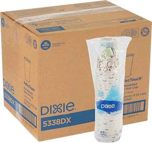 Soyez le premier à écrire un avis pour Dixie PerfecTouch 8 Oz. Tasse à café chaude en papier isolée par GP PRO (Géorgie-Pacifique), Coffee Haze, 5338DX, 500 unités - Product Image 1