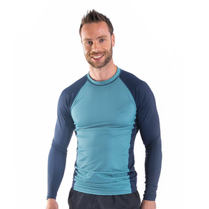 Alta calidad transpirable de secado rápido gimnasio Fitness correr compresión Rash Guard marcial mangas largas Rash Guard - Product Image 4