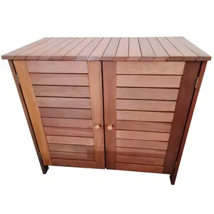 Solid Tropical Wood BNE Summer Garden Shelf Storage Rack High Durability For Indoor and Outdoor Pool Side Furniture Malaysia