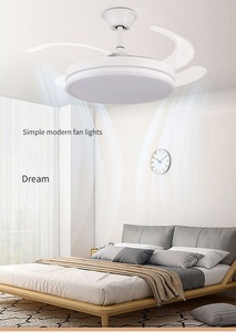 Wholesale 42 Inch Modern Bladeless <b>Ceiling</b> Fan with LED Light AC Motor Energy Saving Low Profile Design for Outdoor Bedroom Use - Product Image 4